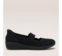 Skechers Arya Subtle Gleam Slip-Ins Mary Jane Shoe BLACK SIZE 3 1/2