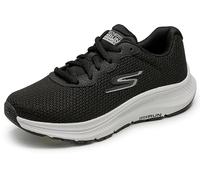 Skechers Athletic Mesh Lace Up Road Running Shoes Womens Black 5.5