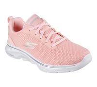 Skechers Athletic Mesh Lace Up Slip On Runners Womens Peach Tex/Tr 5 UK