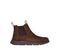Skechers Augustino CHOC Chocolate brown Mens Chelsea Boots 205227 in a Plain Leather in Size 12