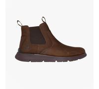 Skechers Augustino Chelsea Boots - Chocolate Leather, Brown, Size 9, Men Brown