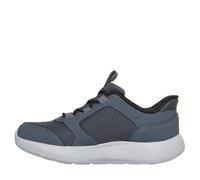 Skechers Slip-ins: Dyna-Lite - Turbo-Brisk Buddies Sneaker in Charcoal/Black, Size 4 | Synthetic/Textile, Machine Washable
