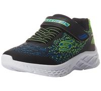 Skechers Baby Boy's Microspec Ii Sneakers, Black, Blue & Lime Synthetic/Lime Trim, 5 UK Child