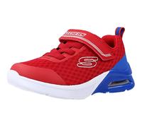 Skechers Baby Boy's Microspec Max Gorvix Sneakers, Red Textile/Blue & Silver Trim, 6 UK Child
