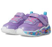 Skechers Boy's Girl's Play Scene Fun Squad Sneaker, Purple Sparkle Synthetic/Multi Trip, 5 UK Child