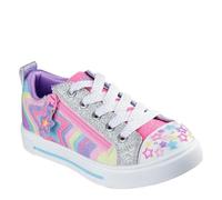 Skechers Twinkle Sparks Cosmic Burst Sneaker, Multi Synthetic/Trim, 6 UK Child
