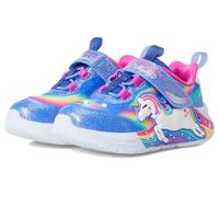 Skechers Baby Girl's Unicorn Chaser Sneaker, Blue Sparkle Mesh/Multi Trim, 7 UK