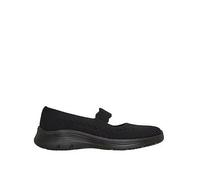 Skechers Bedford Knitted Mary Jane Shoe, Black, Size 6, Women Black