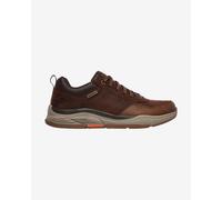 Skechers Benago Shoes Brown Grey Orange - 43
