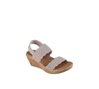 Skechers Women's Beverlee Timeless Touch Sandal in Taupe | Size: 7 Skechers Taupe 7
