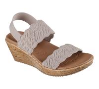 Skechers Beverlee Timeless Touch Textile Women's Taupe Sandals UK 6