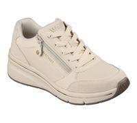 Skechers Billion Flex Luxe Up Leather Womens Natural Trainers - Size UK 6