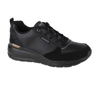 Skechers Women's Billion Subtle Spots Sneaker, Black Duraleather/Black Leopard Trim, 7 UK
