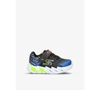 Skechers Black Kids Flex Glow Bolt Light-up Low-top Woven Trainers 1-4 Years Eur 23 /6.5 Uk