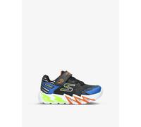 Skechers Black Kids Flex Glow Bolt Light-up Low-top Woven Trainers 5-10 Years Eur 33 / 1 Uk Adult