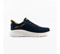 Men's Skechers BOB SQUAD CHAOS - SOLID STEP Mens Trainers Navy/Grey/Pink - Blue - Size: 9