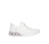 Skechers Women's Bobs Arc Waves 2.0 Now It Sneaker, Off White Engineered Knit, 6 UK