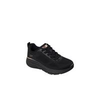 Skechers Women's Bobs Arch Fit Elev8 Trainers, Black Engineered Knit, 7 UK