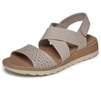 Skechers BOBS Arch Fit Perforated Vamp Cross Strap Sandal