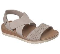 Skechers BOBS Arch Fit Perforated Vamp Cross Strap Sandal