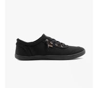 Skechers Women's Bobs B Cute Sneaker, Black Canvas/Trim, 6 UK