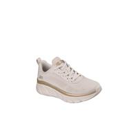 Skechers Bobs B Flex Hi Flying Women's White/Gold Engineered Knit Trainers UK 6