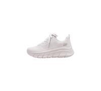 Skechers Trainers Bobs B Flex Hi Flying Hi Lace-Up Textile Off White Size 5 Women