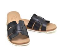 Skechers Bobs Desert Kiss Low-Peak Look Ladies Sandals Slip-On Black or Silver