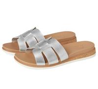 Women's Skechers BOBS DESERT KISS LOW - PEAK LOOK Womens Sandals Silver - Size: 6.5