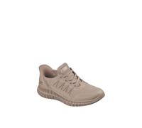 Skechers Women's Bobs Geo Lite Divine Pace Sneaker, Tan Knit, 7 UK