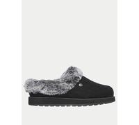 Skechers Bobs Keepsakes Ice Angel Wide Fit Mule Slippers Black