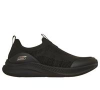 Skechers Women's BOBS Moda Flex - Chill Dawn Sneaker in Black, Size 6 | Textile/Synthetic, Machine Washable