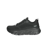 Skechers Women's BOBS Sport B Flex Hi - Flying HI Sneaker in Black, Size 7 | Textile/Synthetic, Vegan, Machine Washable