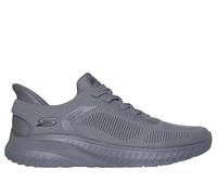 Skechers Bobs Sport Squad Chaos Solid Step Textile Men's Dark Grey Trainers UK 8