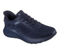 Skechers Men's Slip-ins: BOBS Sport Squad Chaos - Solid Step Sneaker in Dark Navy Blue, Size 7 | Textile/Synthetic, Vegan, Machine Washable