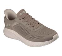 (, ) Skechers BOBS Sport Squad Chaos Solid Step Textile Men's Dark Taupe Standard Trainers