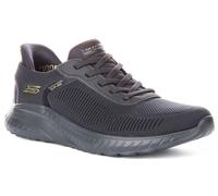 Skechers Women's Bobs Squad Chaos Current Muse Sneaker, Dark Navy Textile, 5 UK