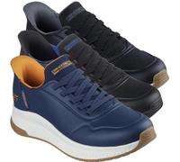 Skechers Bobs Squad 4 Direct Step Mens Slip-Ins Casual Trainers - Black/White - UK 12 / EU 47.5