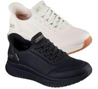 Skechers Bobs Squad 4 Key Lock Womens Slip Ins Trainers - White - UK 8 / EU 41