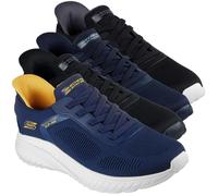 Skechers Bobs Squad Chaos Solid Step Mens Dark Navy Slip-Ins Casual Trainers