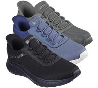 Skechers Men's Hands-Free Slip-ins BOBS Squad Chaos Tough Walk Sneaker, Off White Mesh, 12 UK