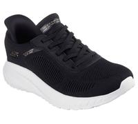 Skechers BOBS Squad Chaos WoMens Black/White Trainers Textile - Size UK 6.5