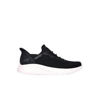 Skechers Men's Bobs Squad Chaos Daily Hype Slip-On Sneakers, Black Knit Trim, 7 UK