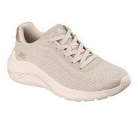 Skechers Bobs Squad Waves Current Look Textile Women's Off White Trainers - UK 6