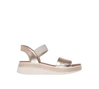 Skechers Women's Bobs Sun Ray Step Aside Slip-On Sneakers, Rosegold Duraleather, 3 UK