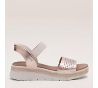 Skechers Women's Bobs Sun Ray Step Aside Slip-On Sneakers, Rosegold Duraleather, 8 UK