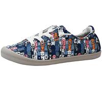 Skechers BOBS Women's Beach Bingo-Dog House Party Navy/Multi Sneaker 7 M US