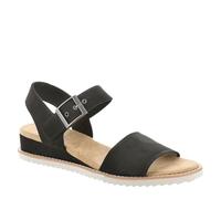 Skechers Women's 114147 Desert KISS SERENDIPITOUS, Black Microfiber, 6 UK