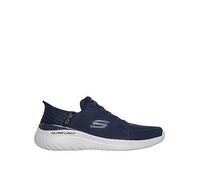 Skechers Bounder 20 Wide Fit Memory Foam Slip On Trainers- Navy, Navy, Size 6, Men Navy