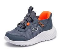 Skechers Bounder Brisk-Burst Boys' Trainers, Anthacite Orange, 4 UK
